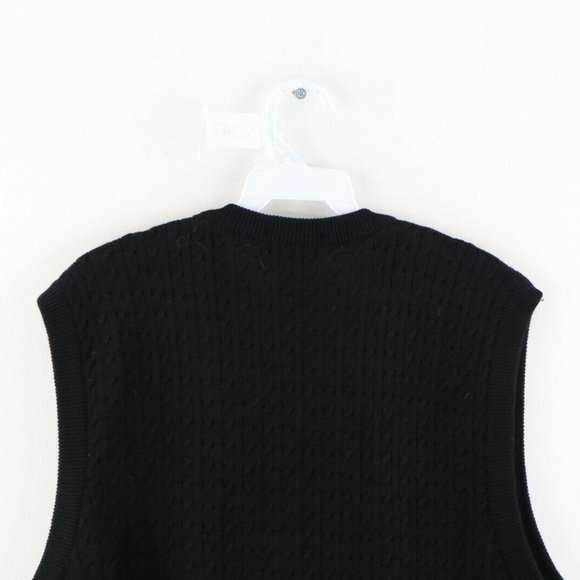 Vintage Rockabilly Wool Cardigan Sweater Vest - Picture 6 of 7